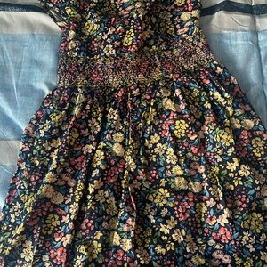 Cath Kidston Navy Floral Kids Dress